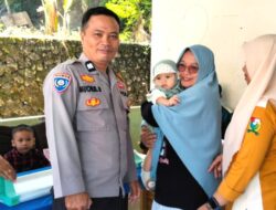 Bhabinkamtibmas Polsek Banggae Dampingi Posyandu SALAMA dalam Upaya Cegah Stunting di Majene